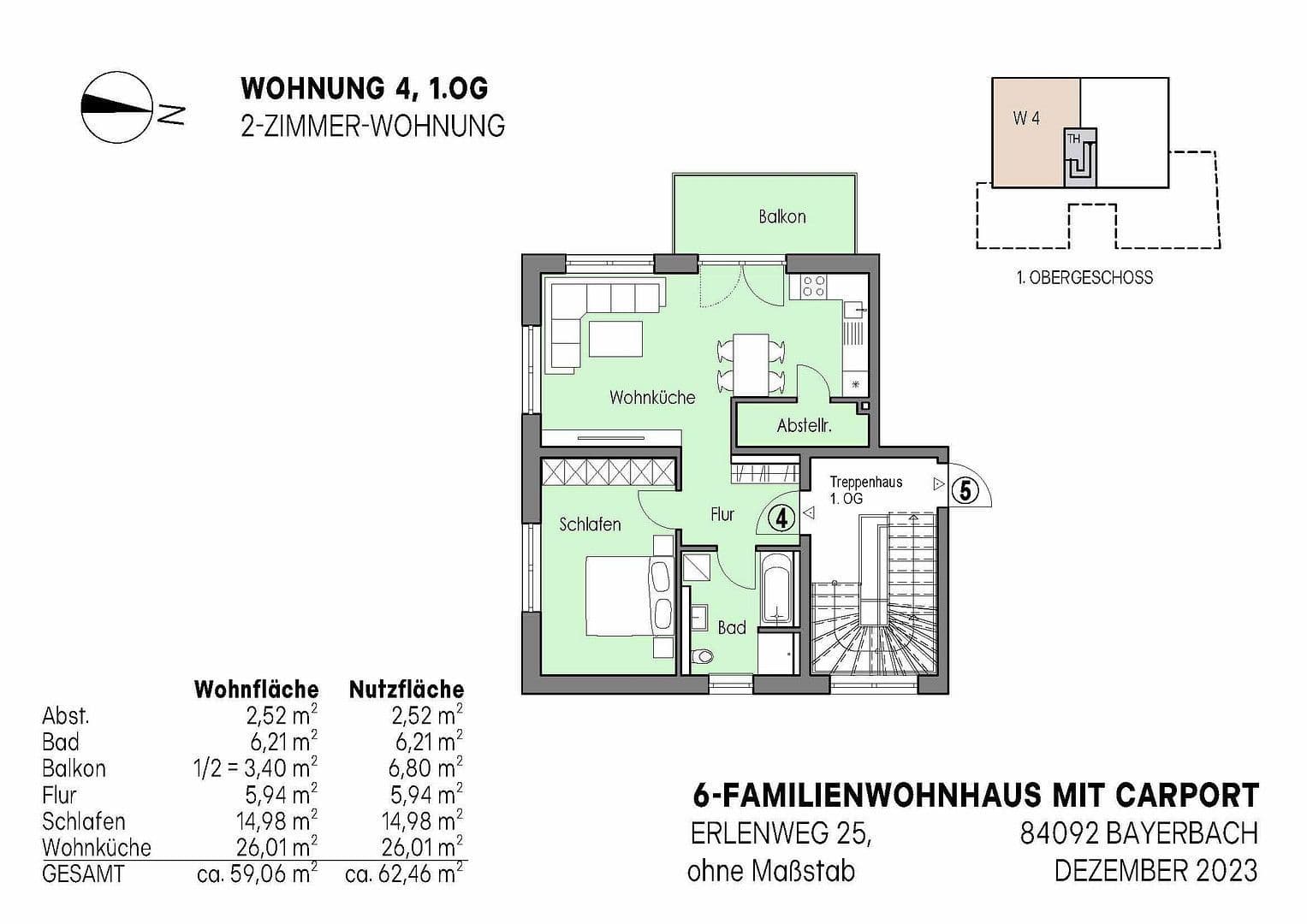 2 bedroom flat to rent, 60 m², Erlenweg 25, Bayerbach bei Ergoldsbach, Bavaria 2 bedroom flat to rent, 60 m², Erlenweg 25, Bayerbach bei Ergoldsbach, Bavaria
