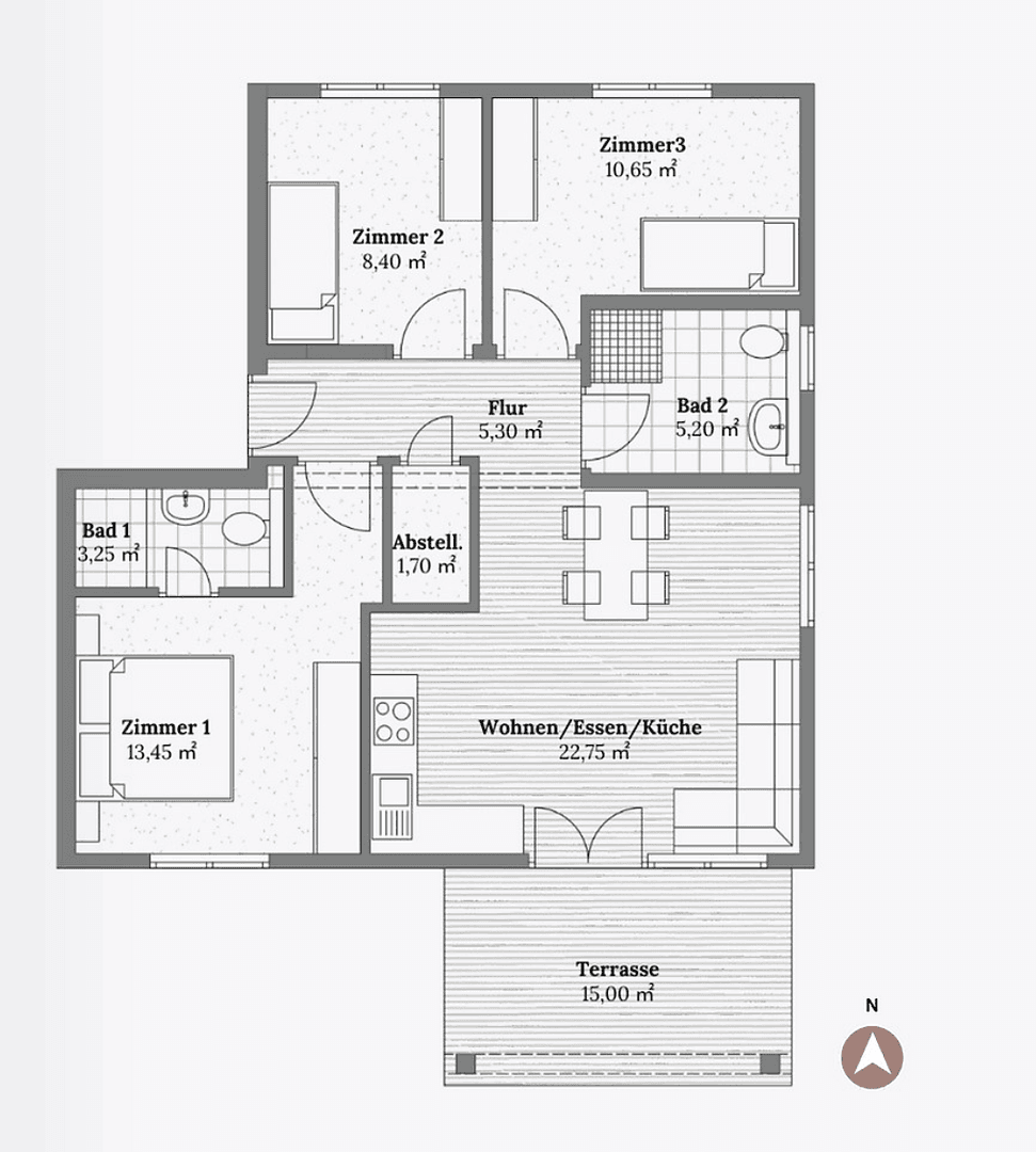 3 bedroom flat for sale, 78 m², Christa-Ludwigstr. 43, Buseck, Hesse 3 bedroom flat for sale, 78 m², Christa-Ludwigstr. 43, Buseck, Hesse