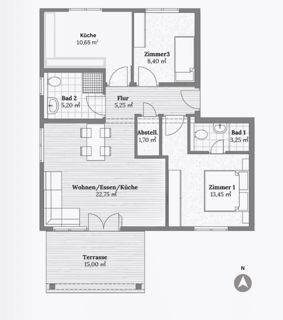3 bedroom flat for sale, 78 m², Christa-Ludwigstr. 43, Buseck, Hesse 3 bedroom flat for sale, 78 m², Christa-Ludwigstr. 43, Buseck, Hesse