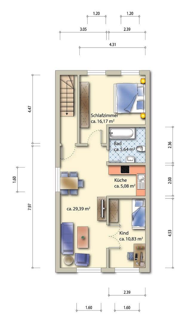 3 bedroom flat for sale, 56 m², Am Sonnenhang 48, Freital, Saxony 3 bedroom flat for sale, 56 m², Am Sonnenhang 48, Freital, Saxony