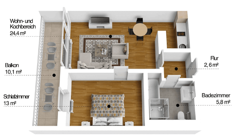 2 bedroom flat to rent, 50 m², Robert-Schumann-Weg 10, Paderborn, North Rhine-Westphalia 2 bedroom flat to rent, 50 m², Robert-Schumann-Weg 10, Paderborn, North Rhine-Westphalia