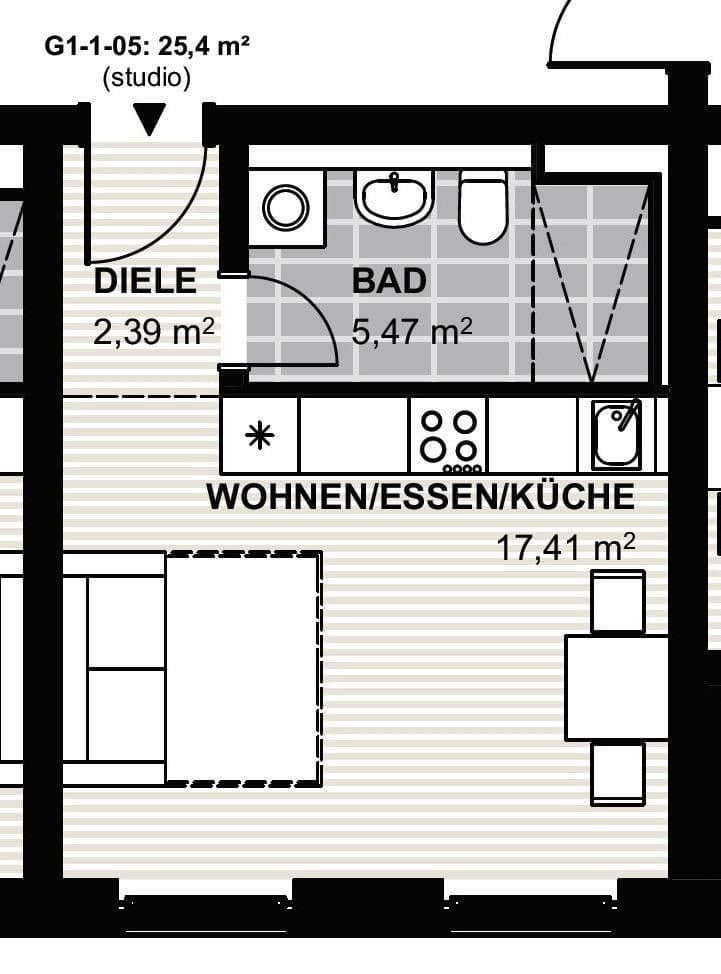 1 bedroom flat to rent, 26 m², Genthinerstr 46, Berlin, Berlin 1 bedroom flat to rent, 26 m², Genthinerstr 46, Berlin, Berlin