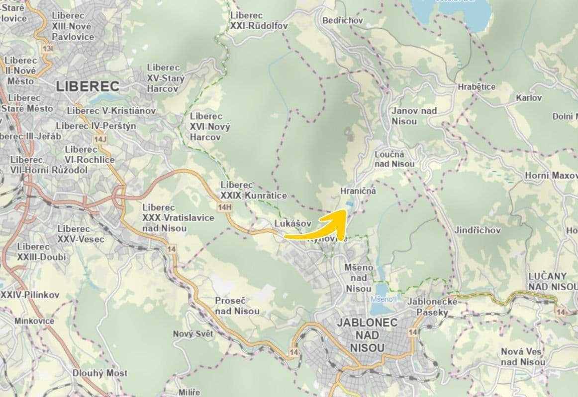 plot for sale, 9,068 m², Janov nad Nisou, Liberecký Region plot for sale, 9,068 m², Janov nad Nisou, Liberecký Region