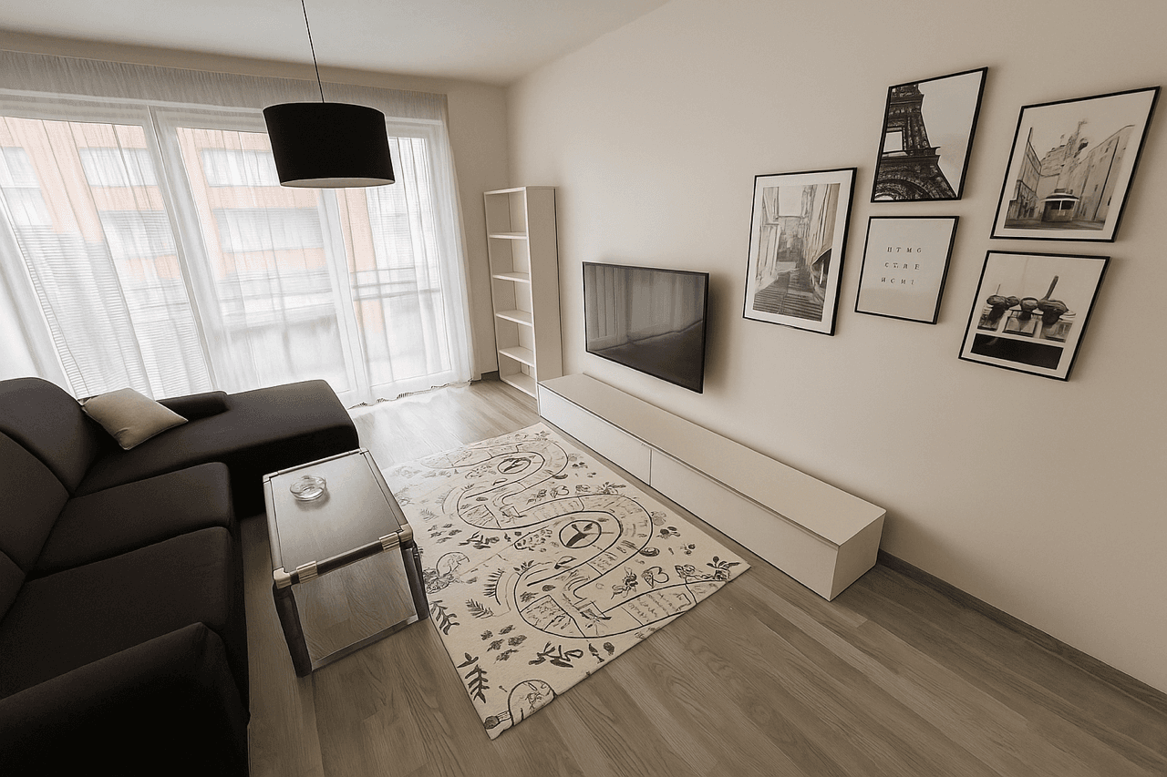 1 bedroom with open-plan kitchen flat to rent, 61 m², Hlučkova, Prague, Prague 1 bedroom with open-plan kitchen flat to rent, 61 m², Hlučkova, Prague, Prague