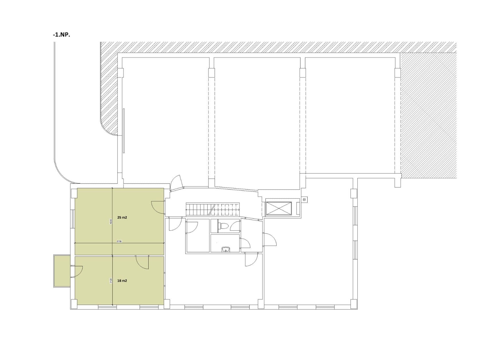 office to rent, 43 m², Nový Zlíchov, Prague, Prague office to rent, 43 m², Nový Zlíchov, Prague, Prague