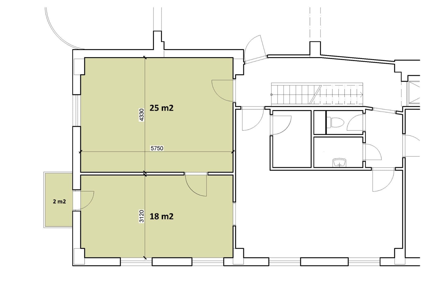 office to rent, 43 m², Nový Zlíchov, Prague, Prague office to rent, 43 m², Nový Zlíchov, Prague, Prague