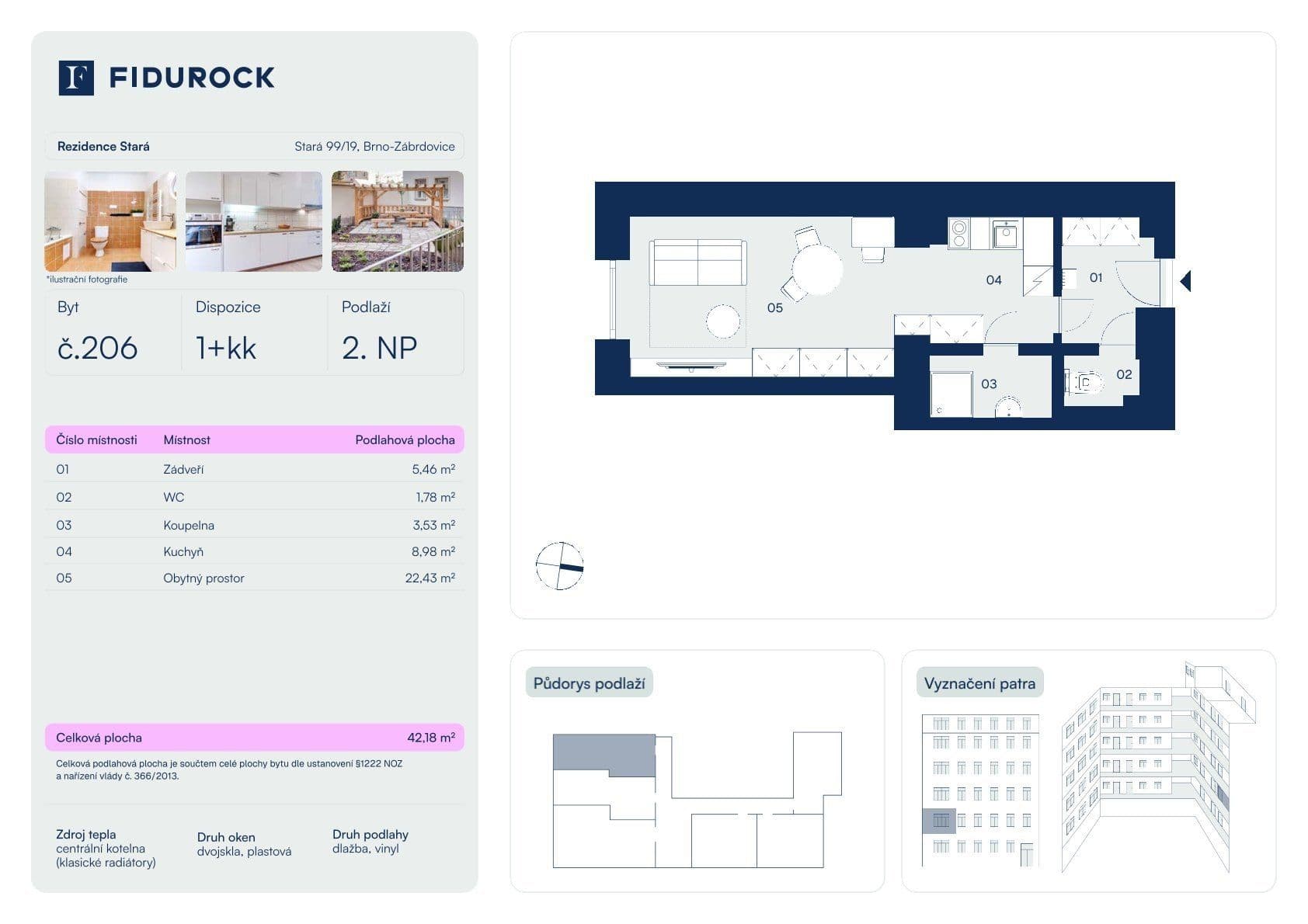 Studio flat for sale, 45 m², Stará, Brno, Jihomoravský Region Studio flat for sale, 45 m², Stará, Brno, Jihomoravský Region