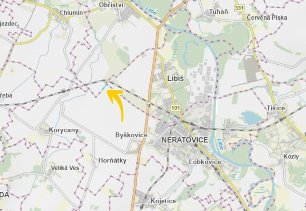 plot for sale, 1,205 m², Neratovice, Středočeský Region plot for sale, 1,205 m², Neratovice, Středočeský Region