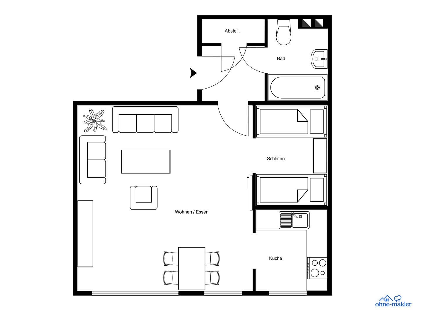 Studio flat for sale, 45 m², Neulerchenflederstraße, Wien, Vienna Studio flat for sale, 45 m², Neulerchenflederstraße, Wien, Vienna