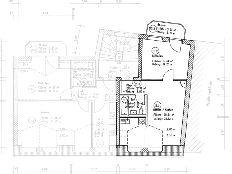 2 bedroom flat to rent, 42 m², Leipziger Straße 16, Döbeln, Saxony 2 bedroom flat to rent, 42 m², Leipziger Straße 16, Döbeln, Saxony