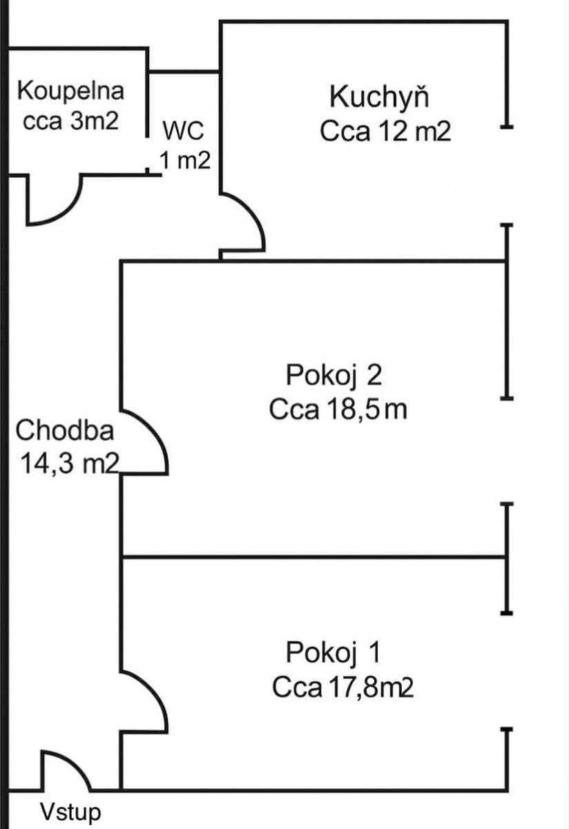2 bedroom flat for sale, 67 m², Kremličkova, Prague, Prague 2 bedroom flat for sale, 67 m², Kremličkova, Prague, Prague