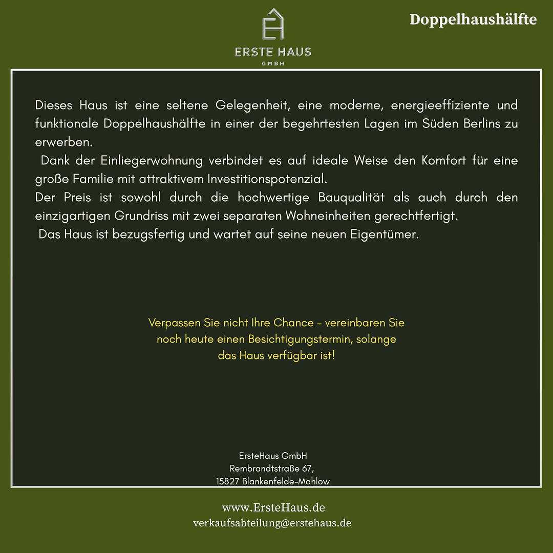 house for sale, 170 m², Rembrandtstraße 67, Blankenfelde-Mahlow, Brandenburg house for sale, 170 m², Rembrandtstraße 67, Blankenfelde-Mahlow, Brandenburg