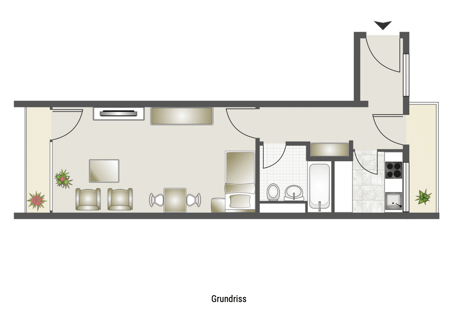 1 bedroom flat to rent, 35 m², Zieblandstraße 47, München, Bavaria 1 bedroom flat to rent, 35 m², Zieblandstraße 47, München, Bavaria