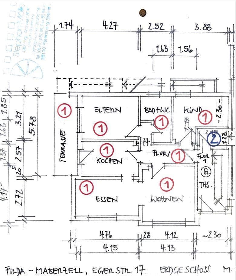 2 bedroom with open-plan kitchen flat to rent, 91 m², Egerstr. 17, Fulda, Hesse 2 bedroom with open-plan kitchen flat to rent, 91 m², Egerstr. 17, Fulda, Hesse