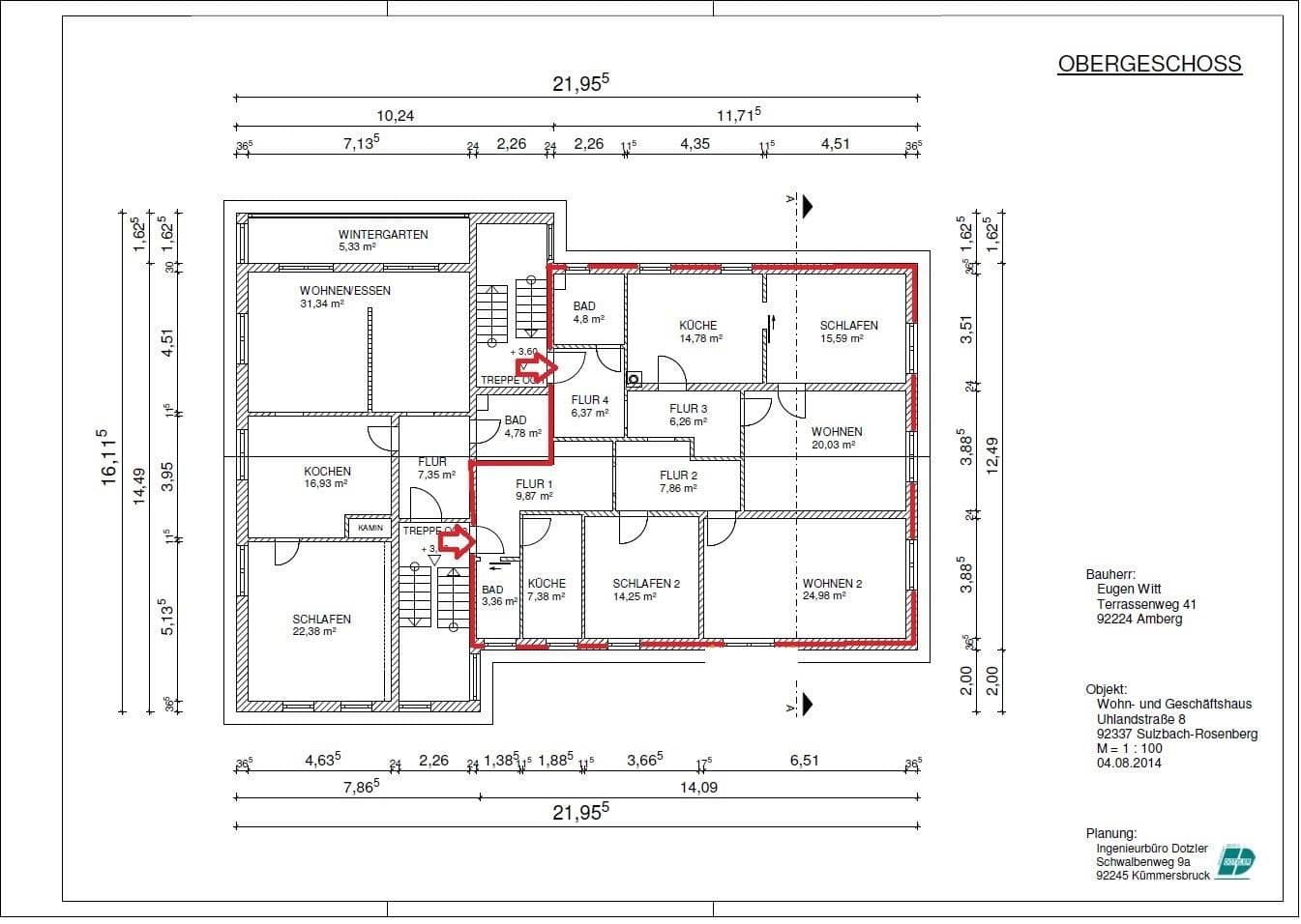 5 bedroom flat to rent, 136 m², Uhlandstraße 8, Sulzbach-Rosenberg, Bavaria 5 bedroom flat to rent, 136 m², Uhlandstraße 8, Sulzbach-Rosenberg, Bavaria