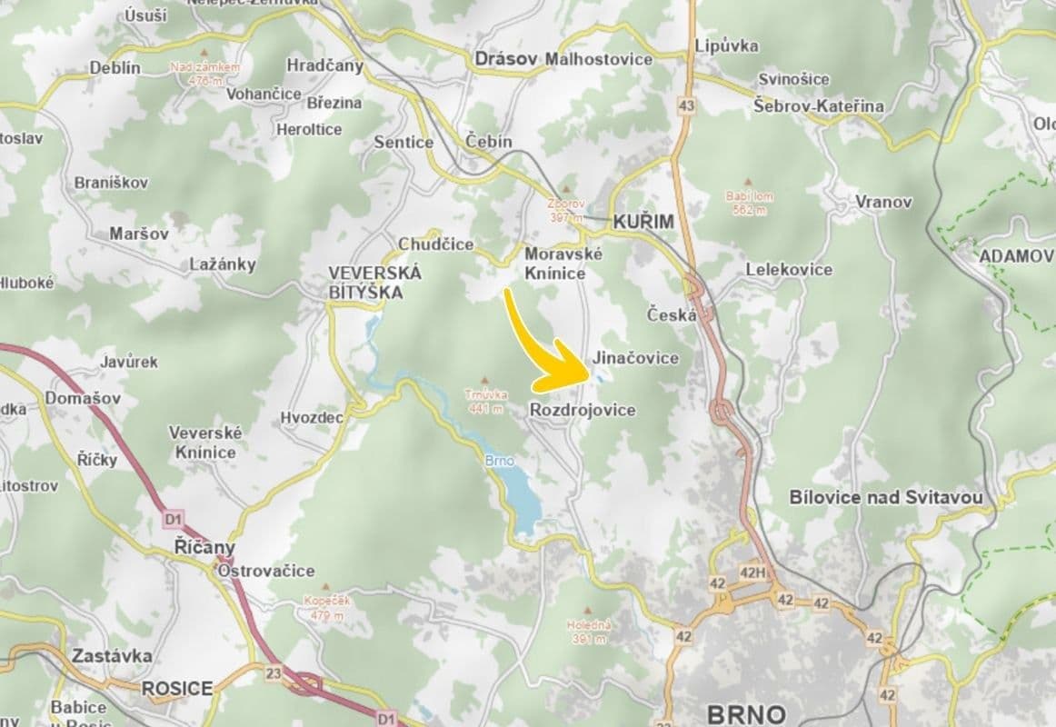 plot for sale, 8,917 m², Jinačovice, Jihomoravský Region plot for sale, 8,917 m², Jinačovice, Jihomoravský Region