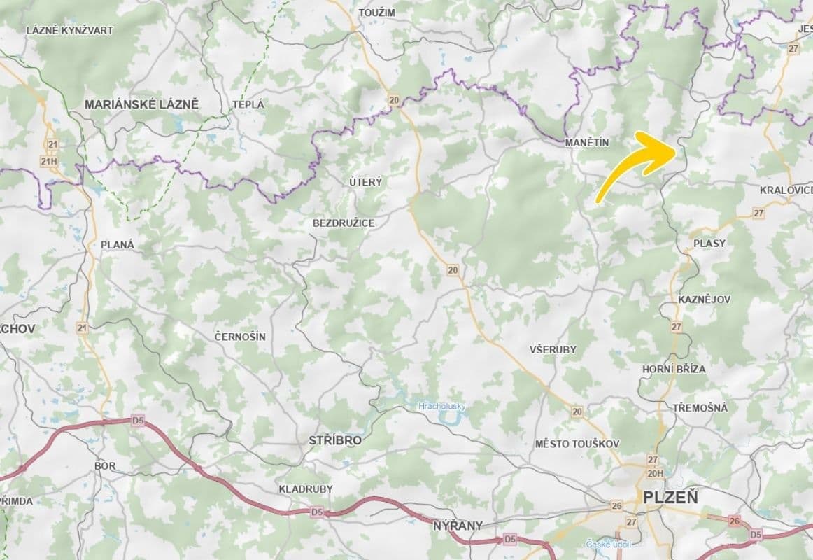 plot for sale, 464 m², Mladotice, Plzeňský Region plot for sale, 464 m², Mladotice, Plzeňský Region