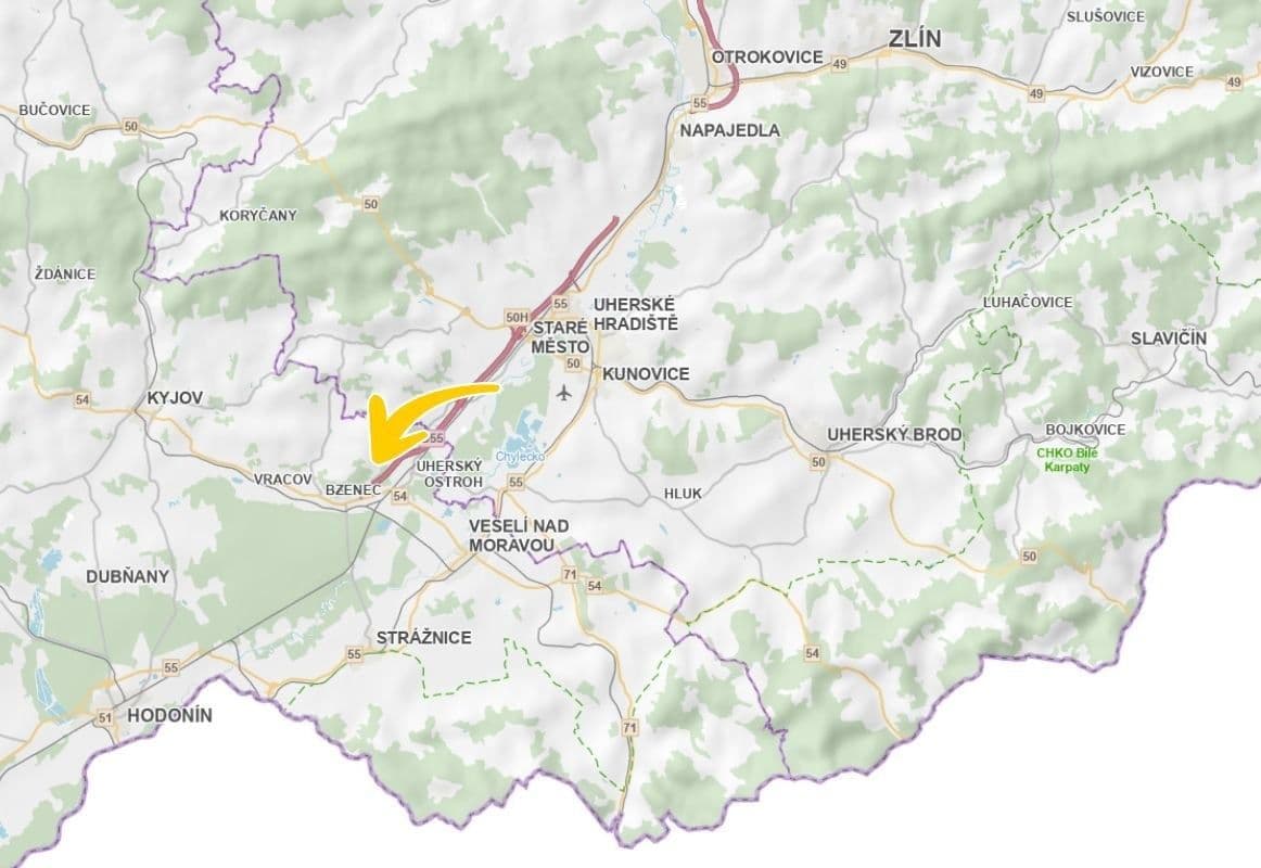 plot for sale, 404 m², Bzenec, Jihomoravský Region plot for sale, 404 m², Bzenec, Jihomoravský Region