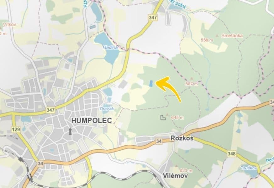plot for sale, 1,043 m², Humpolec, Vysočina Region plot for sale, 1,043 m², Humpolec, Vysočina Region