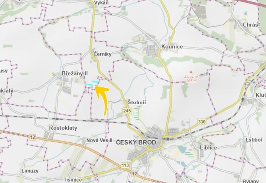 plot for sale, 10,282 m², Černíky, Středočeský Region plot for sale, 10,282 m², Černíky, Středočeský Region