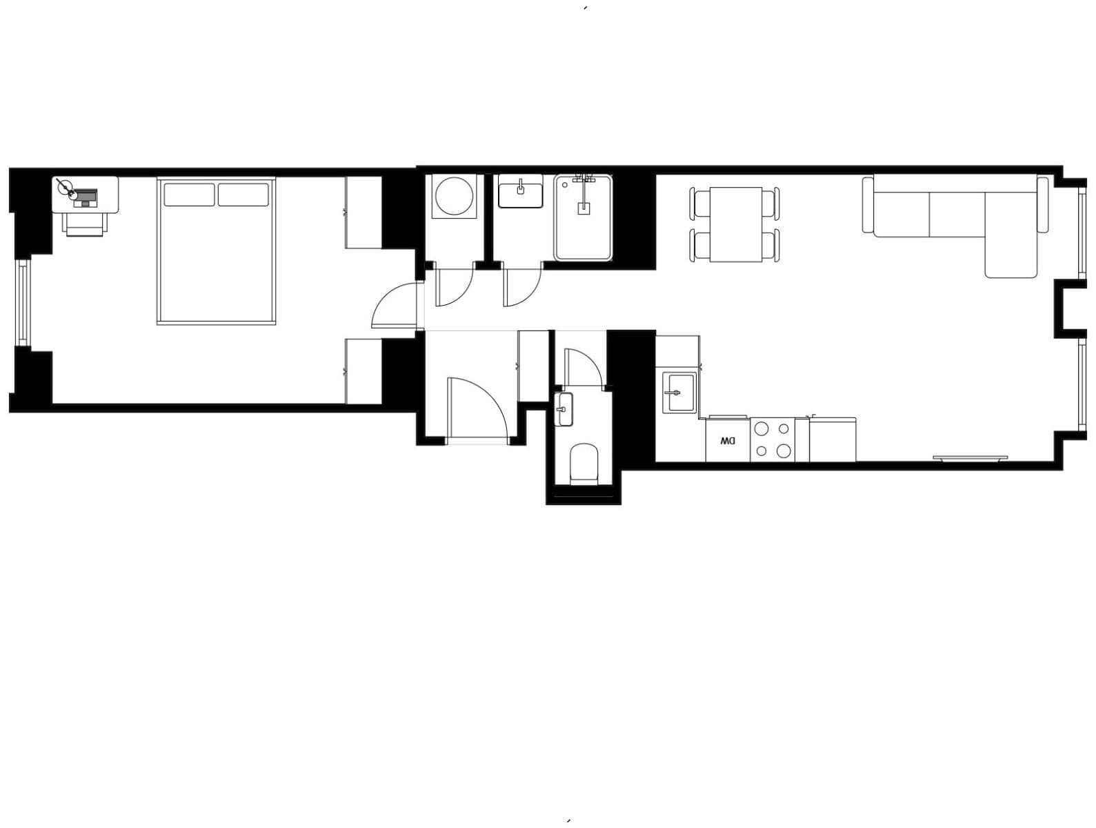 1 bedroom with open-plan kitchen flat for sale, 48 m², Víta Nejedlého, Prague, Prague 1 bedroom with open-plan kitchen flat for sale, 48 m², Víta Nejedlého, Prague, Prague