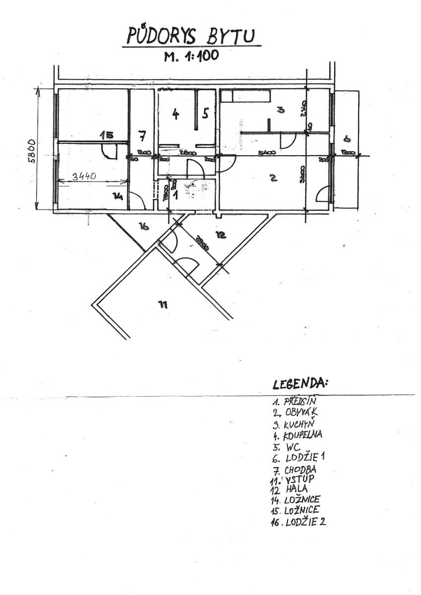 3 bedroom flat for sale, 101 m², U Jezera, Prague, Prague 3 bedroom flat for sale, 101 m², U Jezera, Prague, Prague