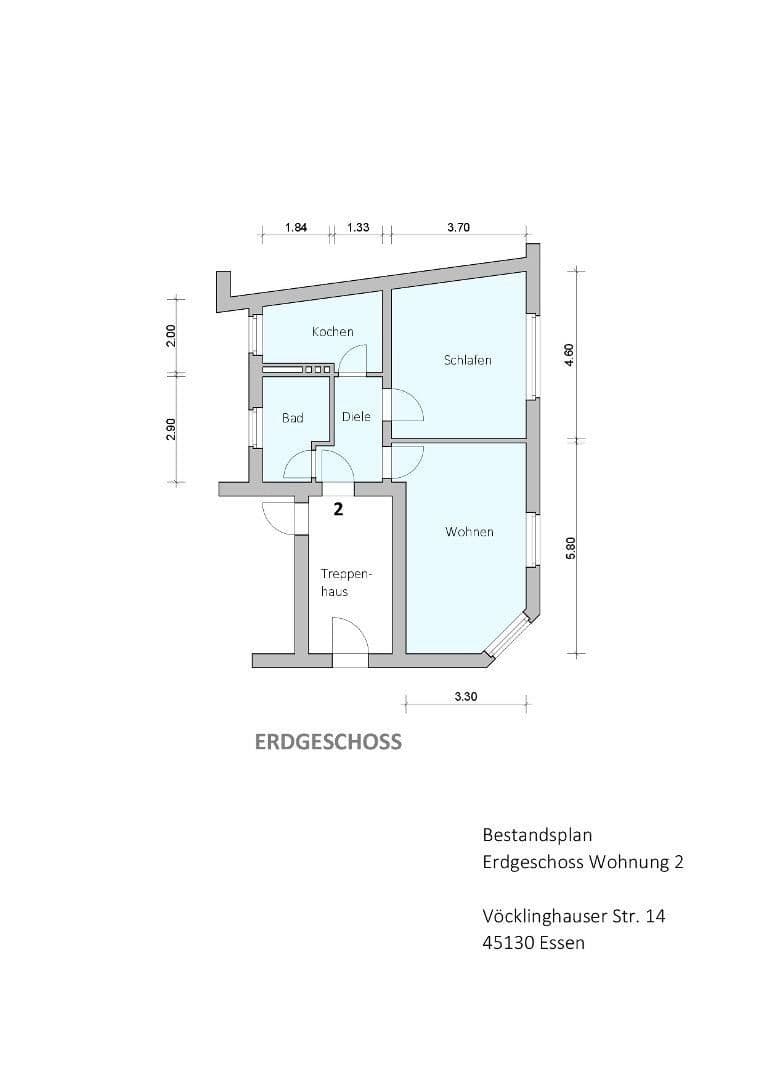 2 bedroom flat to rent, 52 m², Vöcklinghauser Str. 14, Essen, North Rhine-Westphalia 2 bedroom flat to rent, 52 m², Vöcklinghauser Str. 14, Essen, North Rhine-Westphalia