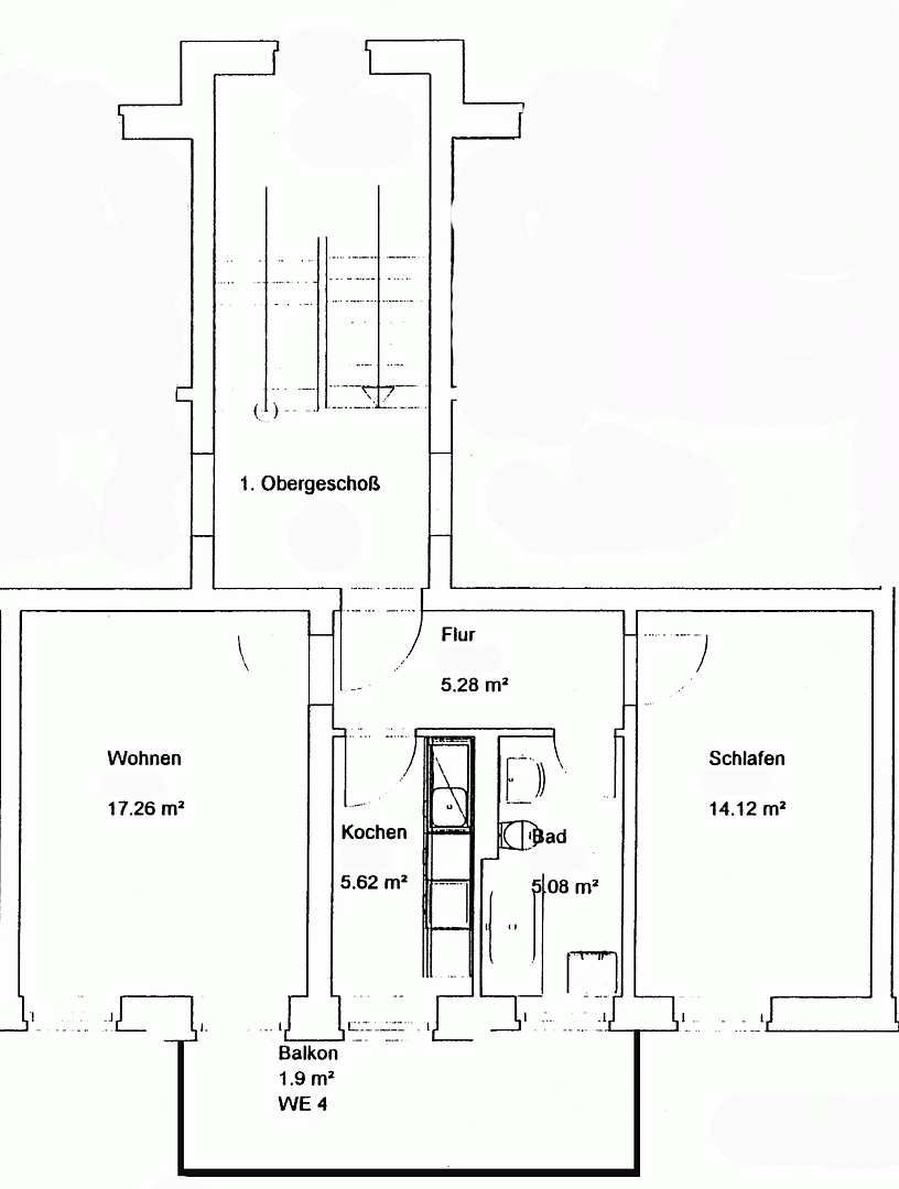 2 bedroom flat to rent, 50 m², Lassallestraße 8, Zwickau, Saxony 2 bedroom flat to rent, 50 m², Lassallestraße 8, Zwickau, Saxony