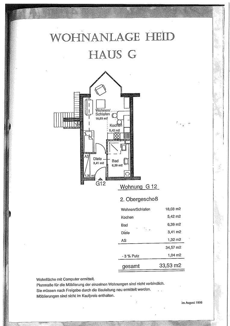 1 bedroom flat for sale, 33 m², Von-Brentano-Straße 31b, Eckental, Bavaria 1 bedroom flat for sale, 33 m², Von-Brentano-Straße 31b, Eckental, Bavaria