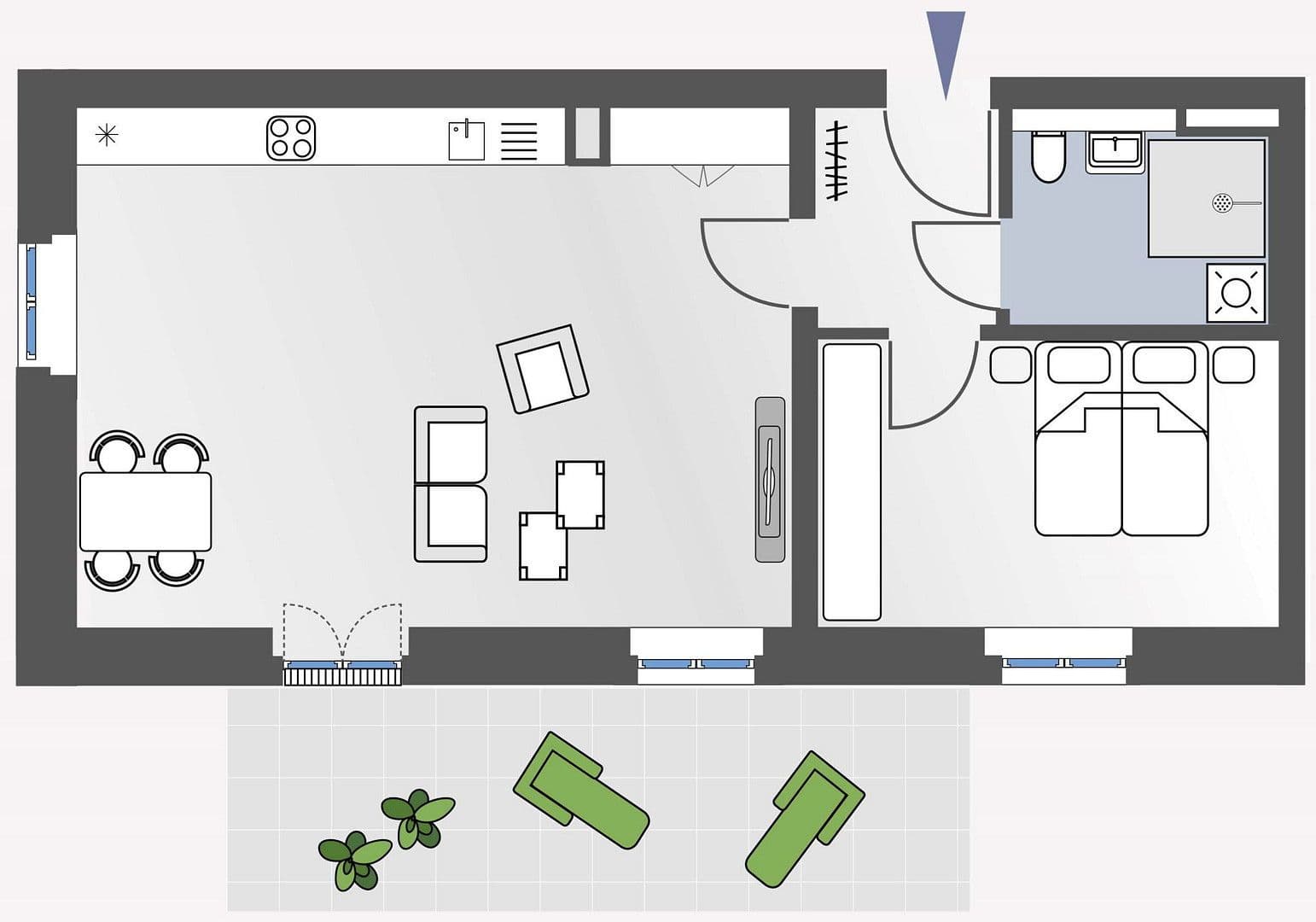 2 bedroom flat to rent, 67 m², Metropolitan Park 22, Berlin, Berlin 2 bedroom flat to rent, 67 m², Metropolitan Park 22, Berlin, Berlin
