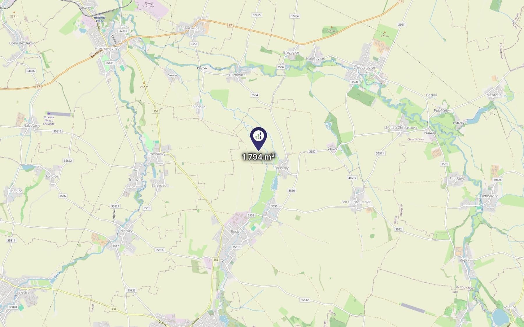plot for sale, 299 m², Rosice, Pardubický Region plot for sale, 299 m², Rosice, Pardubický Region