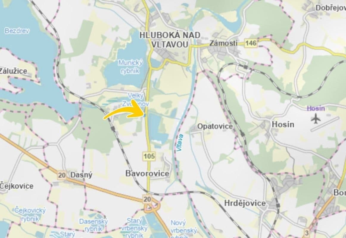 plot for sale, 197 m², Hluboká nad Vltavou, Jihočeský Region plot for sale, 197 m², Hluboká nad Vltavou, Jihočeský Region