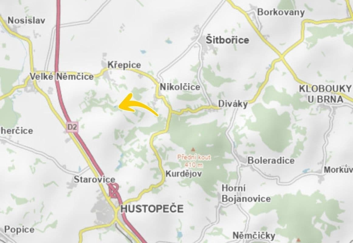 plot for sale, 358 m², Křepice, Jihomoravský Region plot for sale, 358 m², Křepice, Jihomoravský Region