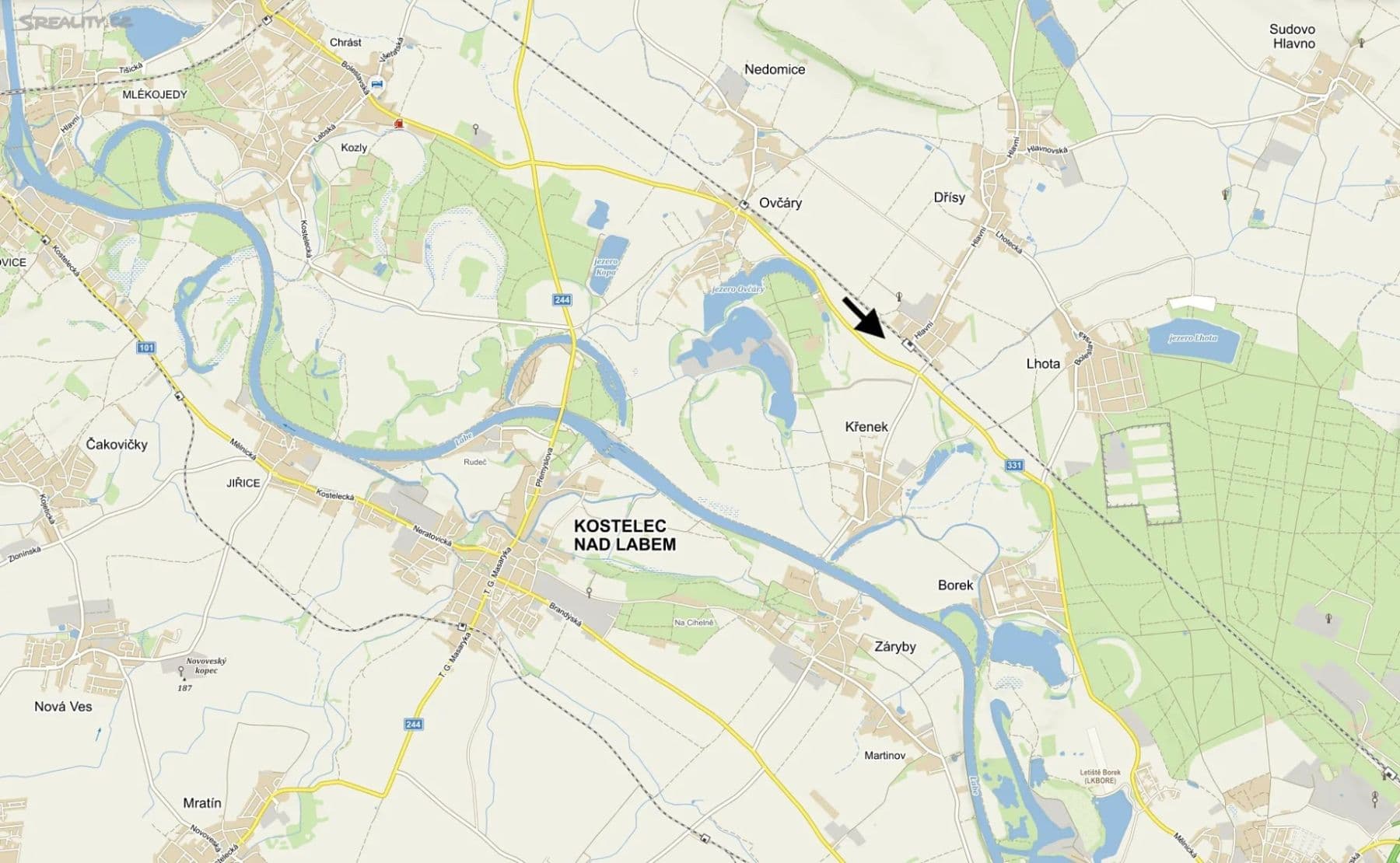 plot for sale, 10,000 m², Dřísy, Středočeský Region plot for sale, 10,000 m², Dřísy, Středočeský Region