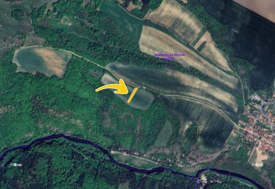 plot for sale, 227 m², Biskoupky, Jihomoravský Region plot for sale, 227 m², Biskoupky, Jihomoravský Region