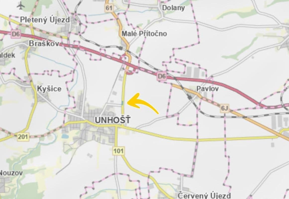 plot for sale, 1,133 m², Unhošť, Středočeský Region plot for sale, 1,133 m², Unhošť, Středočeský Region