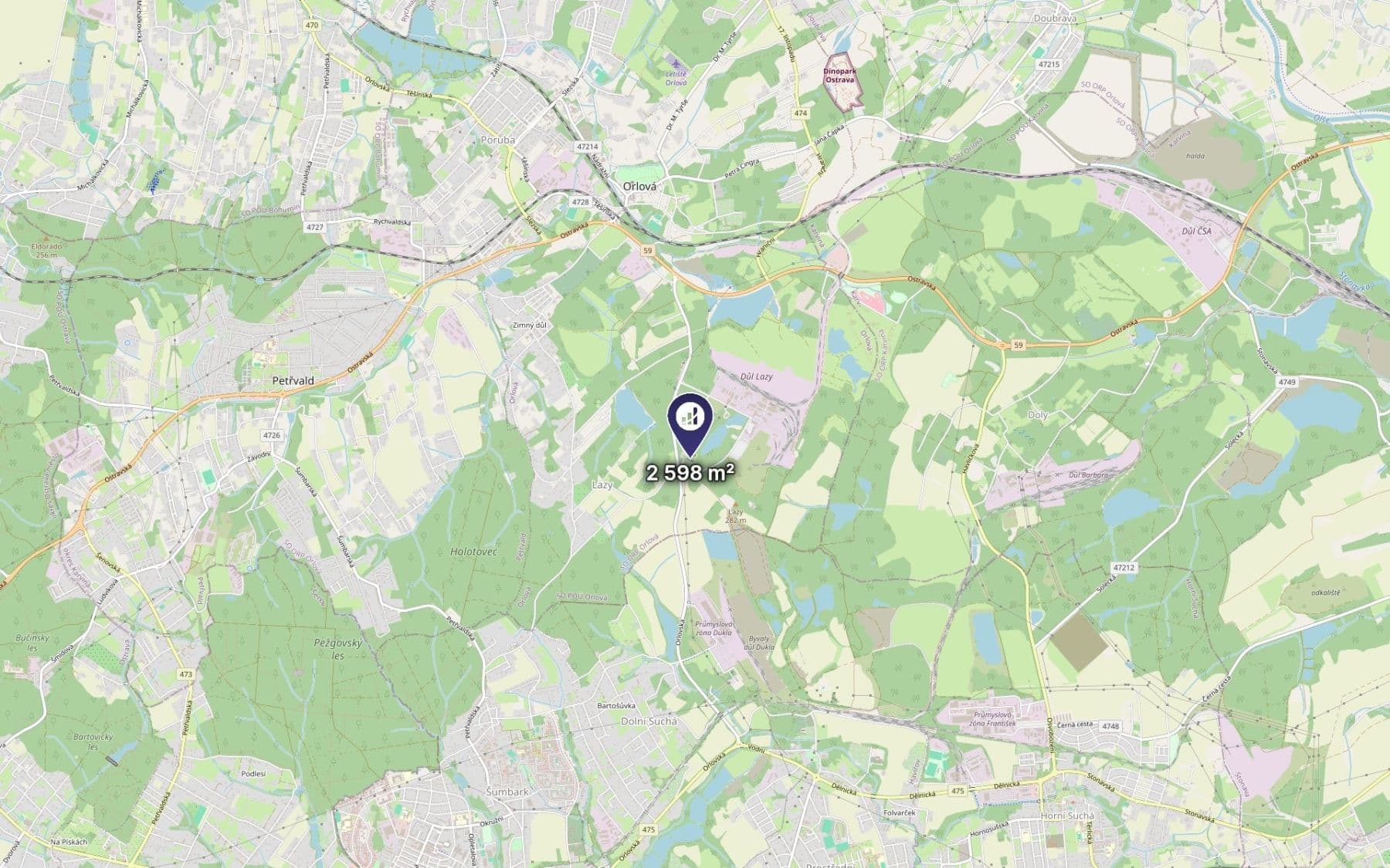 plot for sale, 442 m², Orlová, Moravskoslezský Region plot for sale, 442 m², Orlová, Moravskoslezský Region