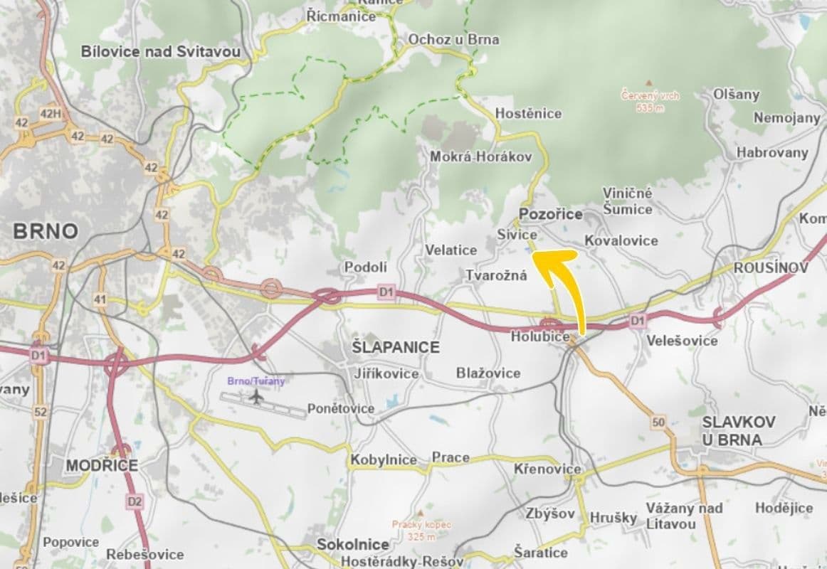 plot for sale, 1,030 m², Pozořice, Jihomoravský Region plot for sale, 1,030 m², Pozořice, Jihomoravský Region