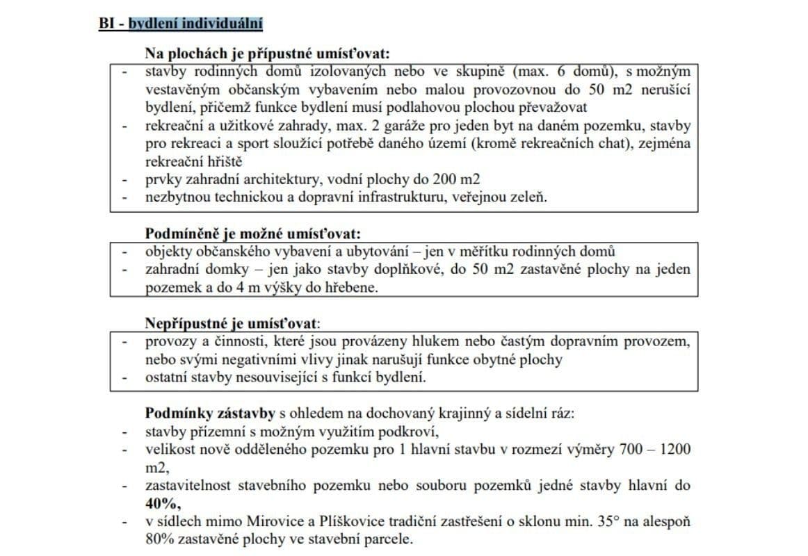 plot for sale, 750 m², Mirovice, Jihočeský Region plot for sale, 750 m², Mirovice, Jihočeský Region