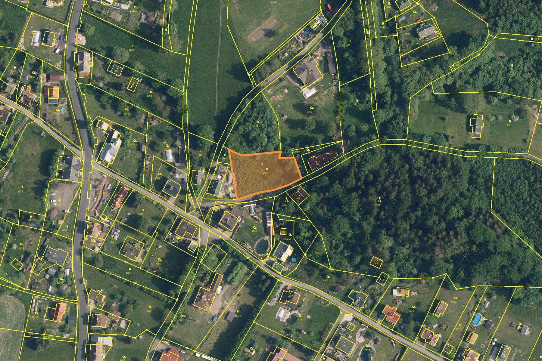 plot for sale, 1,616 m², Pěnčín, Liberecký Region plot for sale, 1,616 m², Pěnčín, Liberecký Region