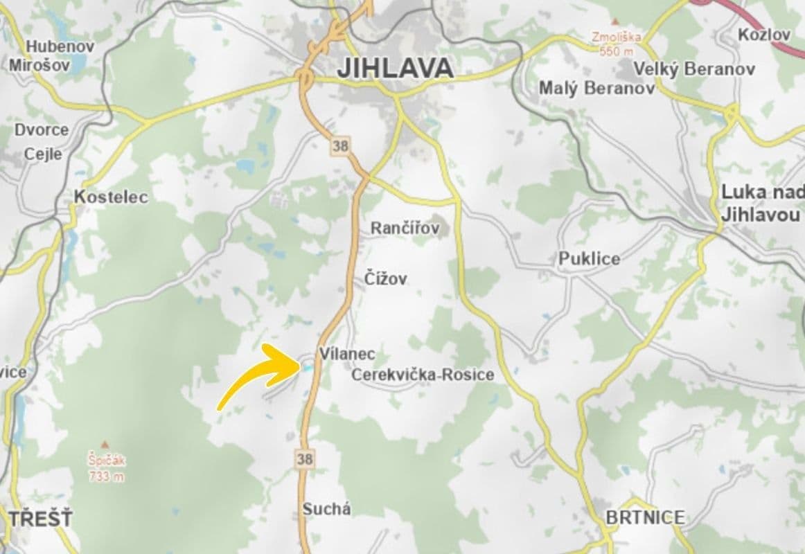 plot for sale, 345 m², Vílanec, Vysočina Region plot for sale, 345 m², Vílanec, Vysočina Region