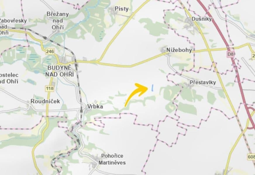 plot for sale, 482 m², Budyně nad Ohří, Ústecký Region plot for sale, 482 m², Budyně nad Ohří, Ústecký Region