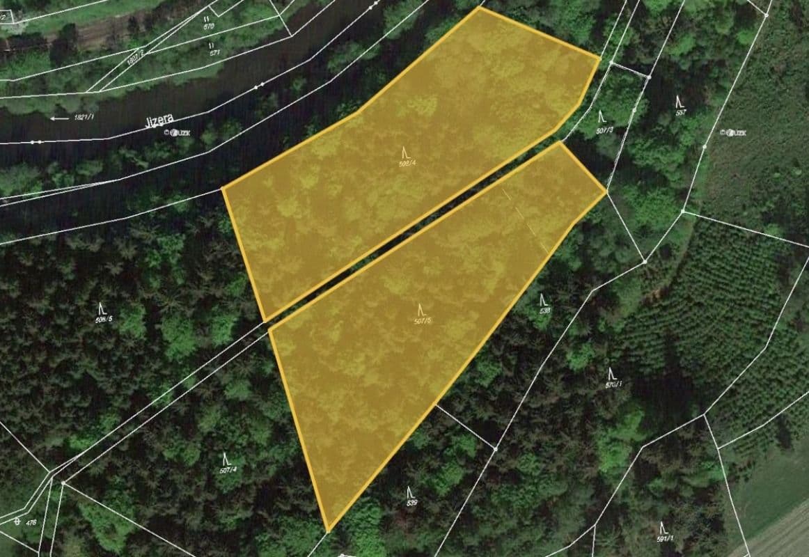 plot for sale, 11,614 m², Poniklá, Liberecký Region plot for sale, 11,614 m², Poniklá, Liberecký Region