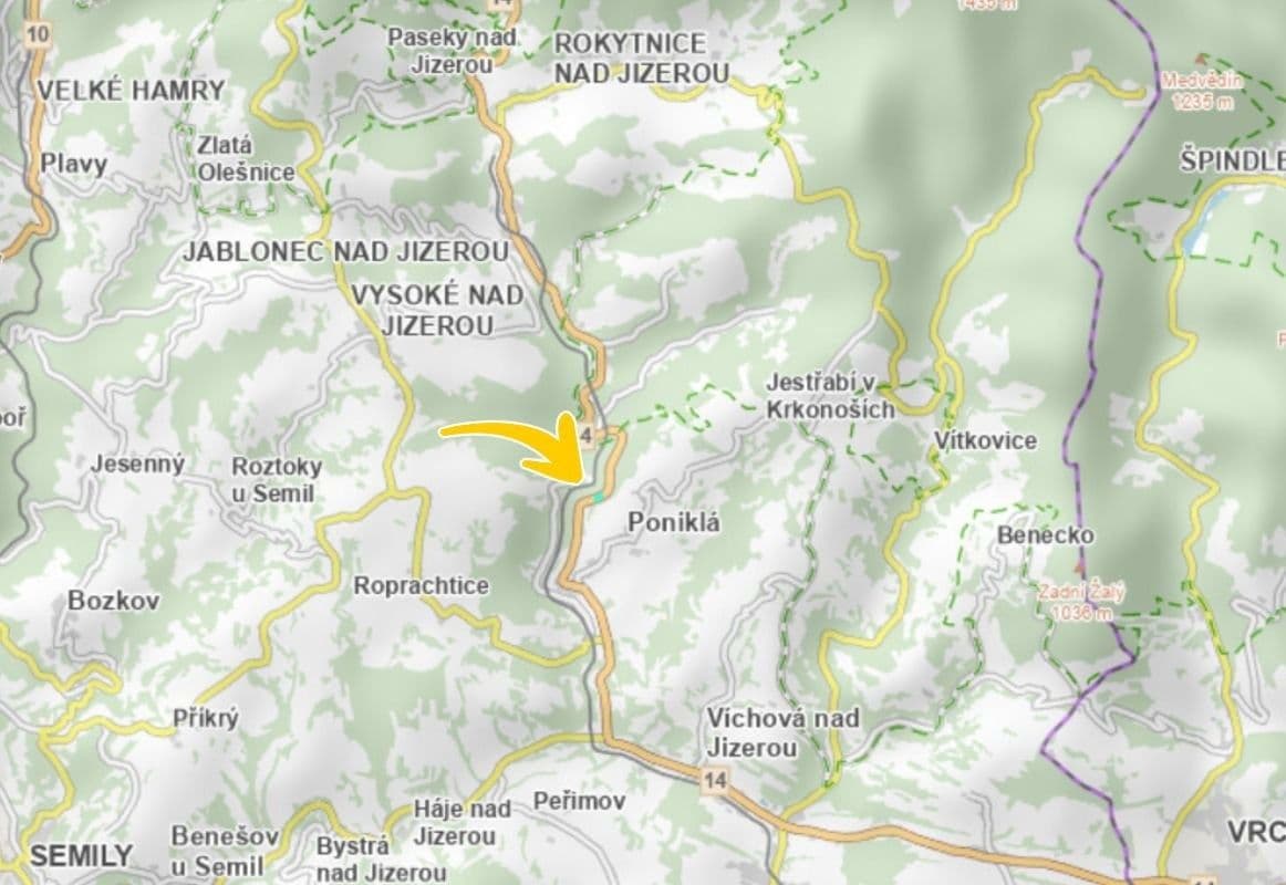 plot for sale, 11,614 m², Poniklá, Liberecký Region plot for sale, 11,614 m², Poniklá, Liberecký Region