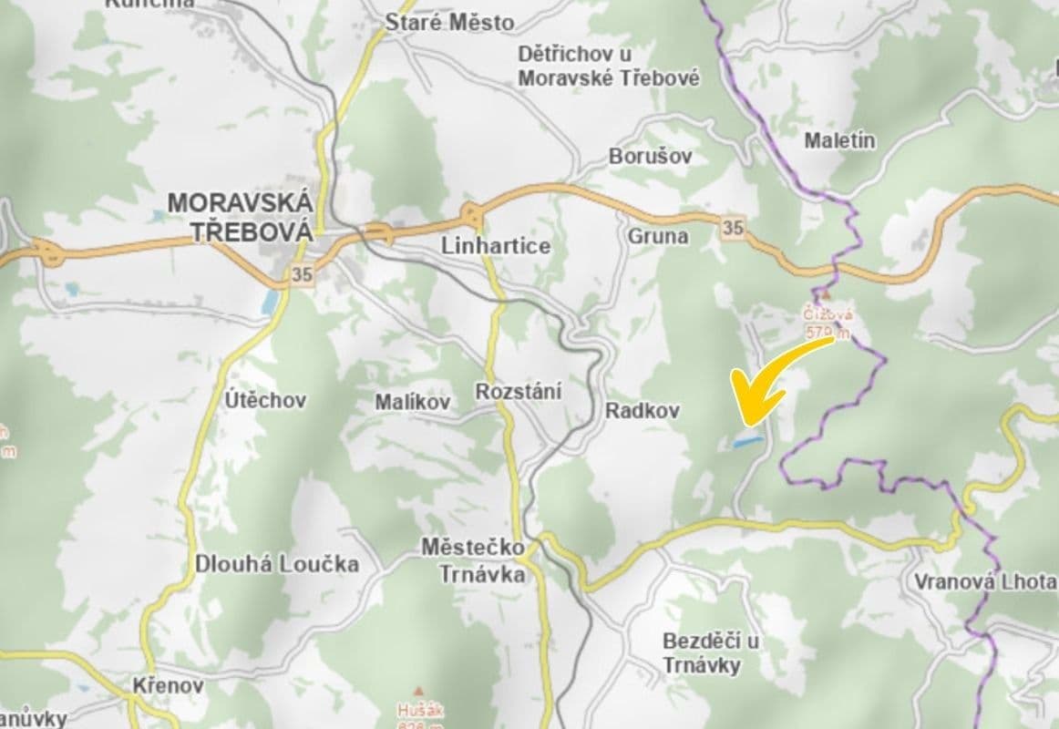 plot for sale, 34,783 m², Městečko Trnávka, Pardubický Region plot for sale, 34,783 m², Městečko Trnávka, Pardubický Region