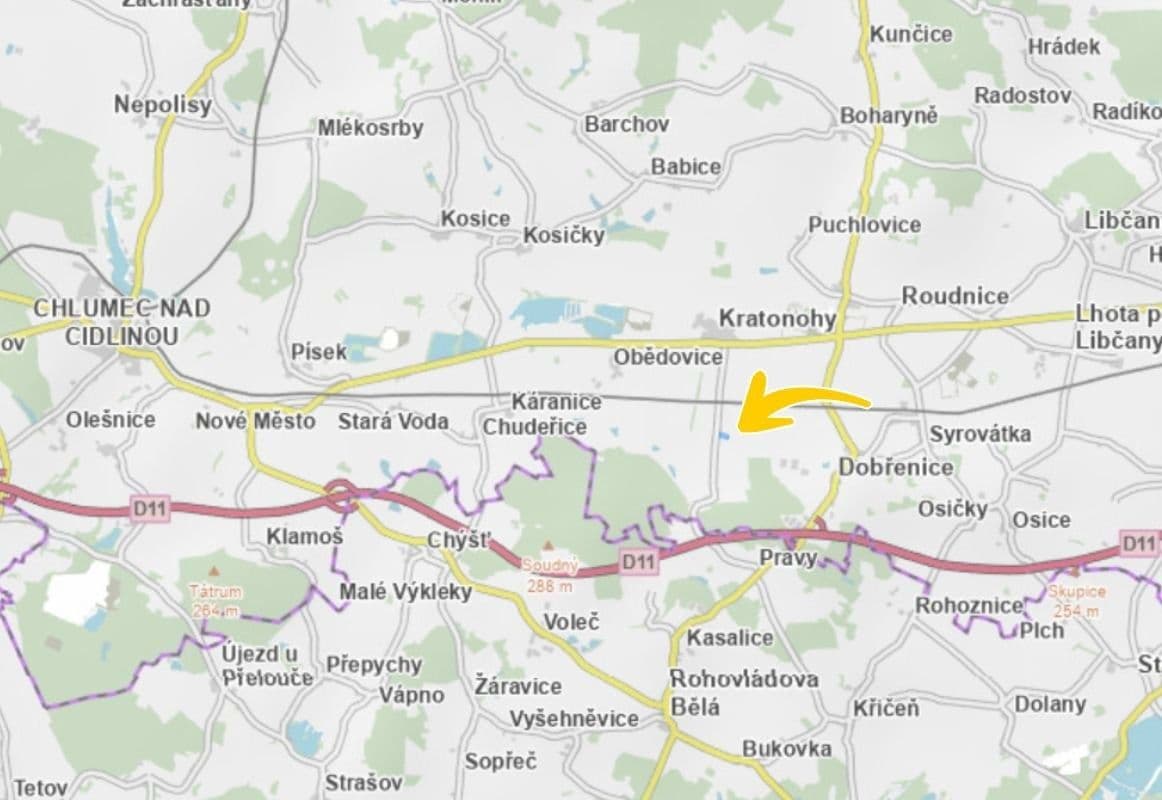 plot for sale, 2,771 m², Kratonohy, Královéhradecký Region plot for sale, 2,771 m², Kratonohy, Královéhradecký Region