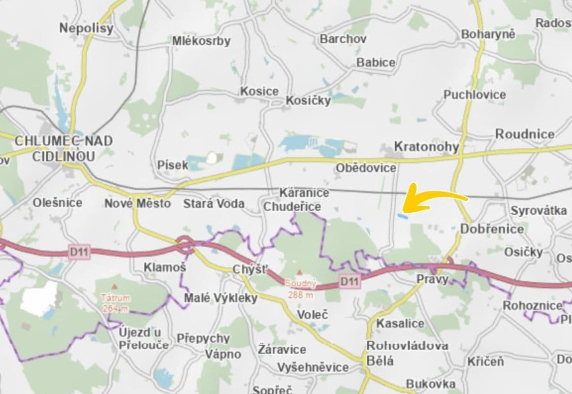 plot for sale, 4,963 m², Kratonohy, Královéhradecký Region plot for sale, 4,963 m², Kratonohy, Královéhradecký Region