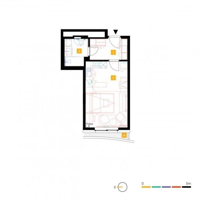 Studio flat to rent, 31 m², Mukařovského, Prague, Prague Studio flat to rent, 31 m², Mukařovského, Prague, Prague