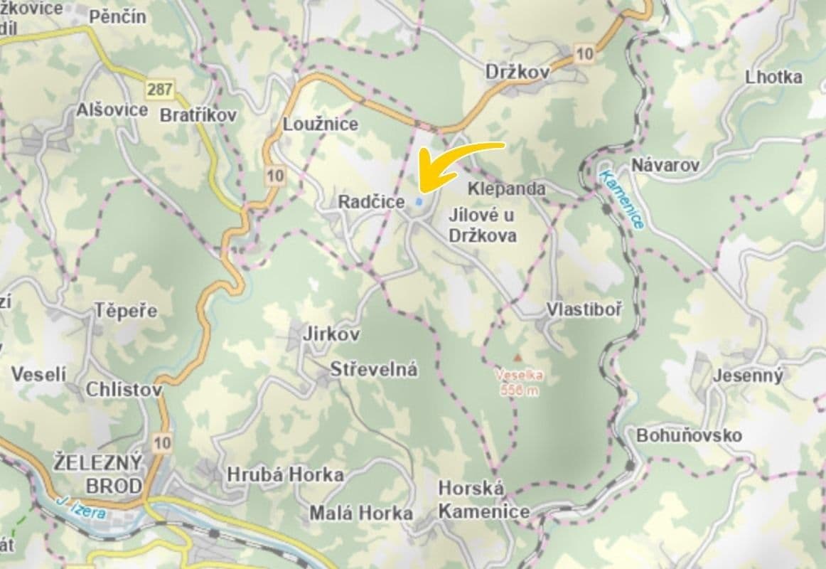 plot for sale, 1,082 m², Jílové u Držkova, Liberecký Region plot for sale, 1,082 m², Jílové u Držkova, Liberecký Region