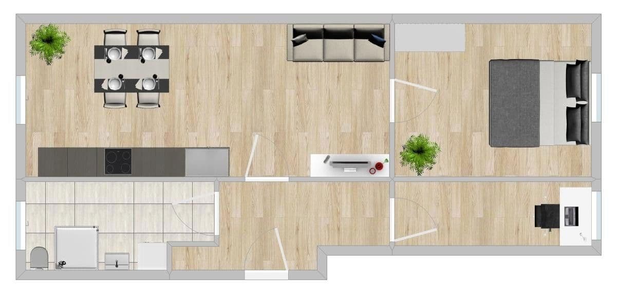 1 bedroom with open-plan kitchen flat to rent, 52 m², Moritzplatz 5a, Magdeburg, Saxony-Anhalt 1 bedroom with open-plan kitchen flat to rent, 52 m², Moritzplatz 5a, Magdeburg, Saxony-Anhalt